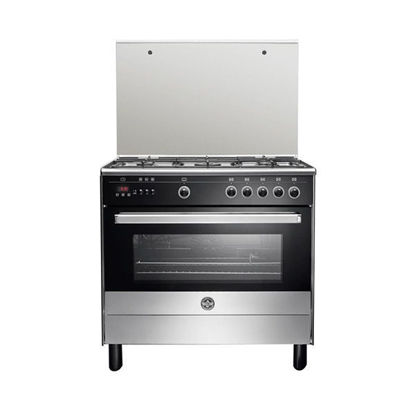 Picture of LA GERMANIA Freestanding Cooker 90 x 60 CM, 5 Gas Burner, Stainless x Black - 9M10G4A1X4AWW
