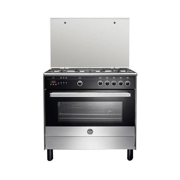 LA GERMANIA Freestanding Cooker 90 x 60 CM, 5 Gas Burner, Stainless x Black - 9M10G4A1X4AWW