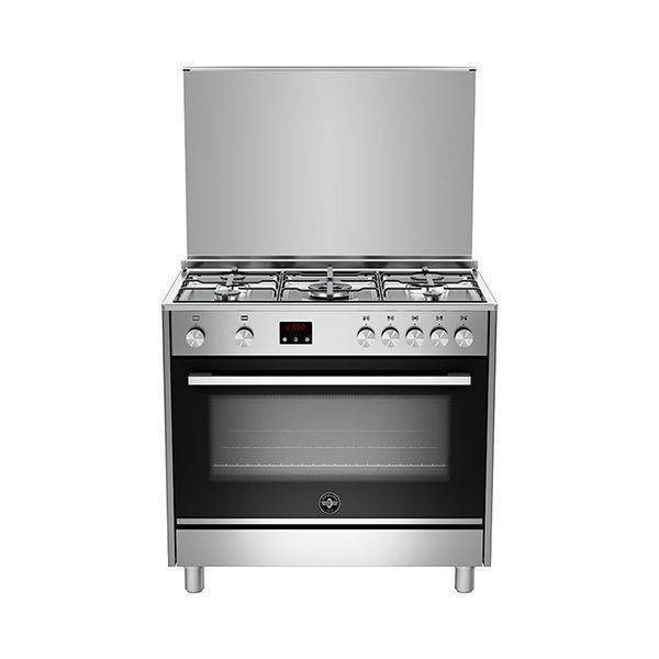 LA GERMANIA Freestanding Cooker 90 x 60 CM, 5 Gas Burners, Stainless x Black - TUS95C81CX/20