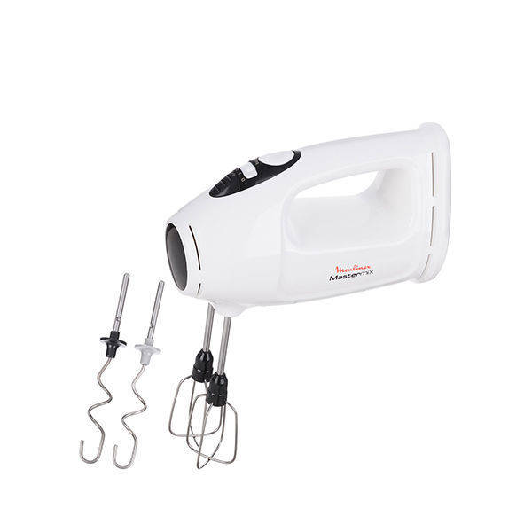 Moulinex Master Mix Hand Mixer 425 Watt White - HM400