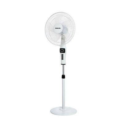 Nikai Stand Fan 16 Inch without Remote Control White and Black - NPF16M5