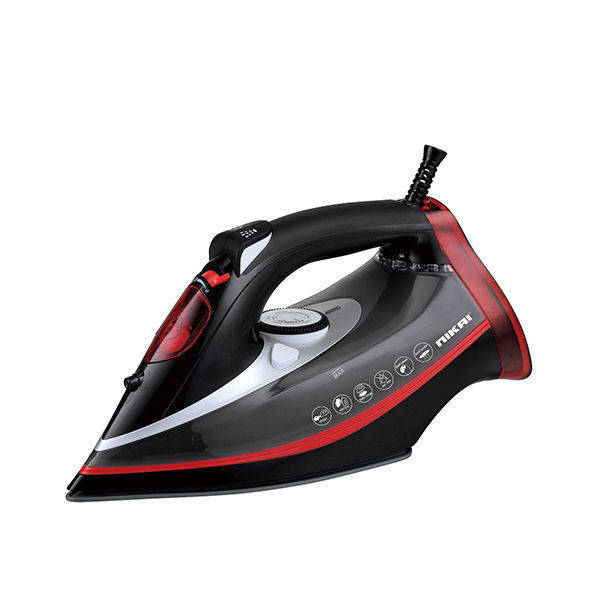 Nikai Steam Iron 2800 Watt Black Red - NESI300L