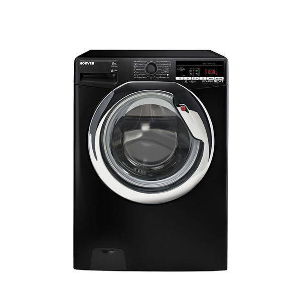 HOOVER Washing Machine Fully Automatic 8 Kg, Black - DXOA38AC3B-ELA