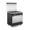 White Point Free Standing Gas Cooker 5 Burners 80*60 CM Black With Stainless Top - WPGC 8060 BXTA