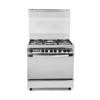 White Point  Gas Cooker Free Standing 5 Burners 80*60 cm Stainless - WPGC 8060 XFSA