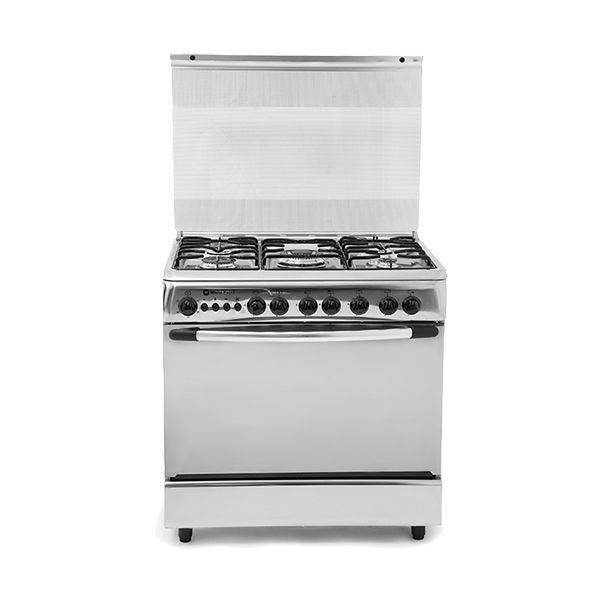 White Point  Gas Cooker Free Standing 5 Burners 80*60 cm Stainless - WPGC 8060 XFSA
