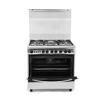 White Point  Gas Cooker Free Standing 5 Burners 80*60 cm Stainless - WPGC 8060 XFSA