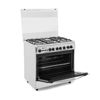 White Point Gas Cooker Free Standing 5 Burners 80*60 cm Stainless - WPGC 8060 XFSA