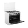 White Point Gas Cooker Free standing 5 Burners 60* 90 cm Stainless Steel - WPGC 9060 XFSAM