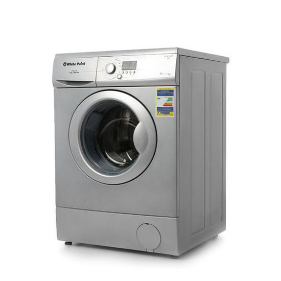 White Point Front Loading Washing Machine, 7 KG, Silver - WPW 7810 T