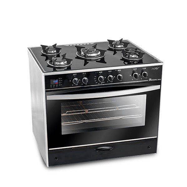 Unionaire Cooker I-Chef Smart 5 Burners 90*60 cm BALCK - C6090GSAC383IDSHS