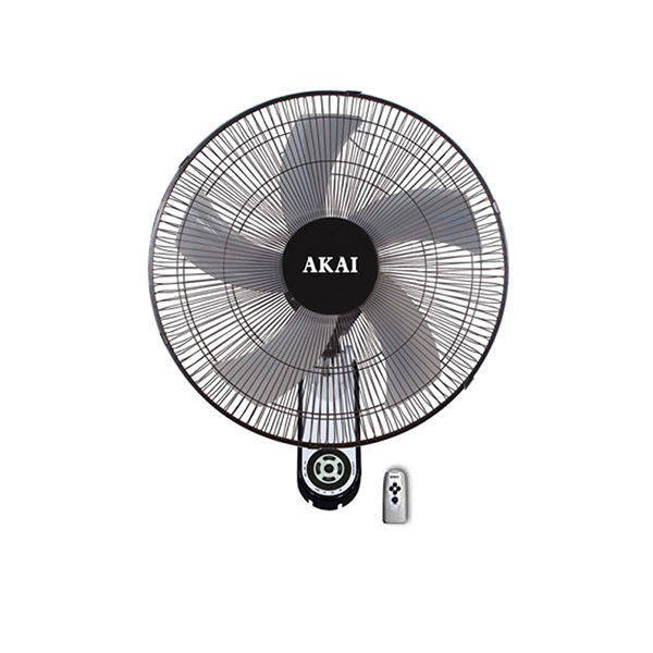 Akai Wall Fan 18 Inch With Remote Black - AK-WF18R