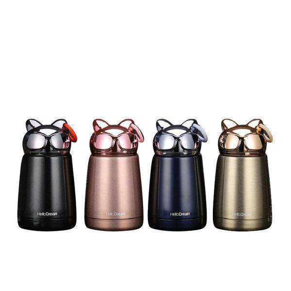 Cat,s King thermal mug 300 ml color Rose, pag , Black - J-2212