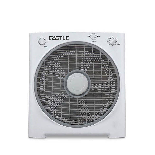 Castle Box Fan 12 Inch 5 Blades Grey - CA-4012