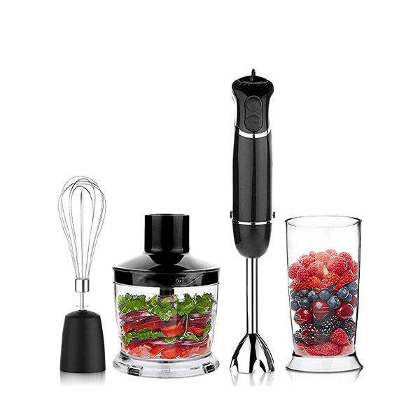 Sary hand blender 4 in1 600 watt Black - SRHBB-21019