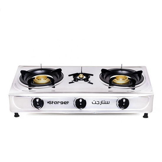 Starget Gas Stove 3 burners Stainless Steel - ST-3000