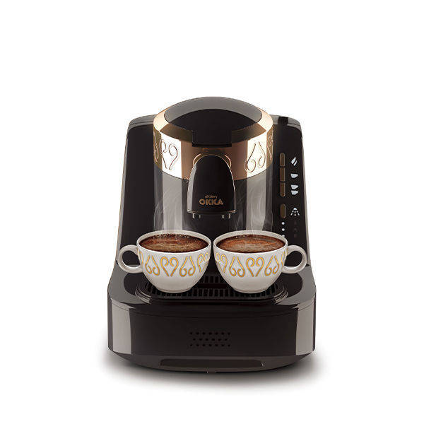 Okka Arzum Automatic Copper Turkish Coffee Machine 710 Watt  Black - OK001