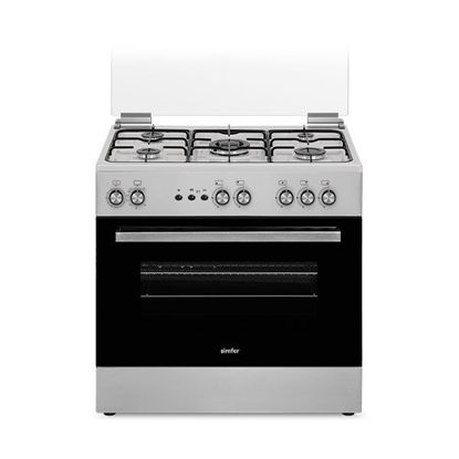 Picture of Simfer Cooker 5 Burners 60*90 Cm Stainless Steel - F8 502 KGWGS