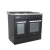 Premium Double Chef Gas Cooker 5 Burners 60*90 Cm Stainless Steel Black - PRM6090SB-1GC-511-IDSP-DH