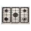 Premium Double Chef Gas Cooker 5 Burners 60*90 Cm Stainless Steel Black - PRM6090SB-1GC-511-IDSP-DH