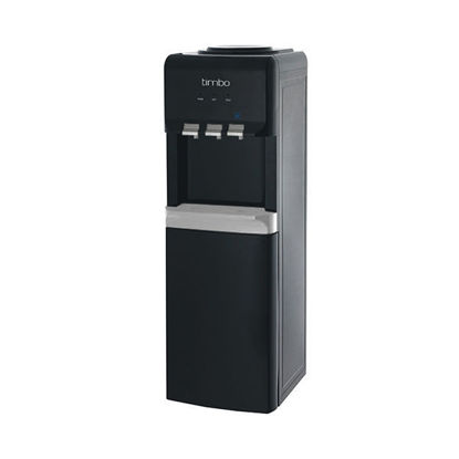 Timbo Water Dispenser 3 Taps Hot And Cold With Cabinet Black - YLR-1.5-JX-6