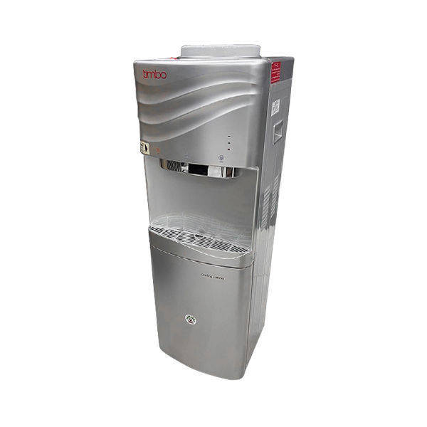 Timbo Water Dispenser 3 Taps Hot And Cold With Cabinet Silver / Black - TWD9001