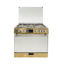 Techno Gas Cooker Lokloka 5 Burners 60*90 CM Free Stand Digital With Fan Gold - LoklokaGold4730