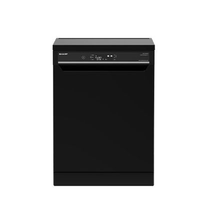 Picture of SHARP Dishwasher 14 Person, 60 cm, Digital, 10 Programs, Black - QW-V1014M-BK2