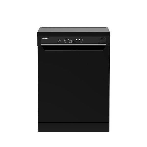 SHARP Dishwasher 14 Person, 60 cm, Digital, 10 Programs, Black - QW-V1014M-BK2