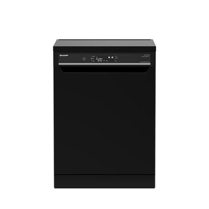 Picture of SHARP Dishwasher 15 Person, 60 cm, Digital, 10 Programs, Black QW-V1015M-BK2