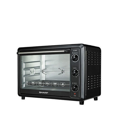 Picture of SHARP Electric Oven 60 Litre , 2000 Watt in Black Color With Grill and Fan - EO-60K-2