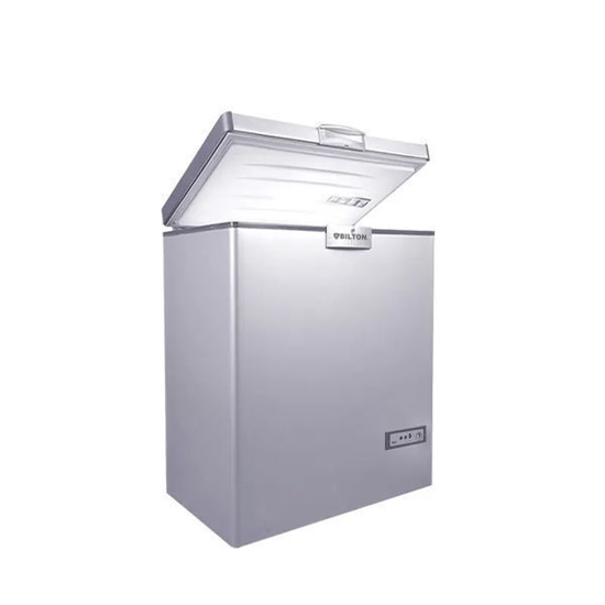 Bilton Deep Freezer 180 Liter aluminum Inner Body - Color Light Silver - ES180 Standard