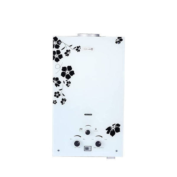 Tecnogas Gas Water Heater Carstal Digital Glass 10 L with charger Light Green  - TecnogasCarstal10L