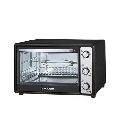 Picture of TORNADO Electric Oven 46 litre, 1800 Watt in Black Color With Grill and Fan - TEO-46NE(K)
