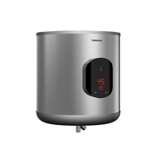 TORNADO Electric Water Heater 35 Liter, Digital, Silver - EWH-S35CSE-S
