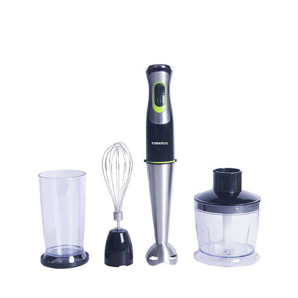 TORNADO Hand Mixer 400 Watt With Stainless Steel Egg Beater Black - THB-400CH