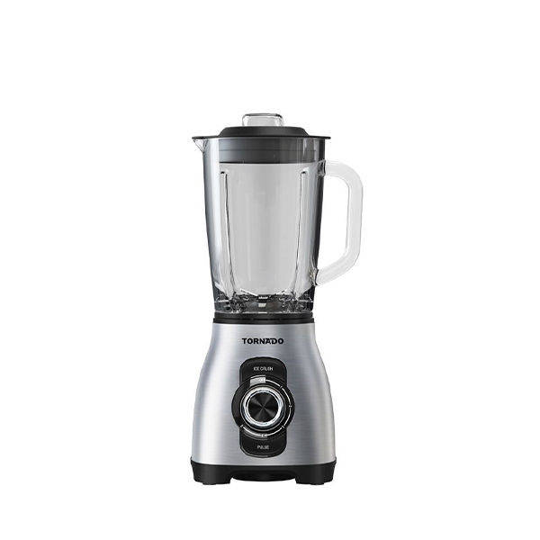 Tornado Electric Blender 800 Watt, 1.75 Liter Capacity, 5 Speeds, Silver - BL-800T
