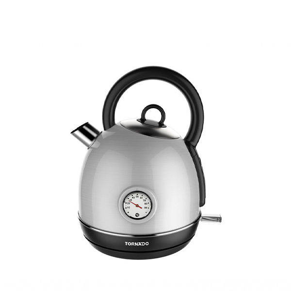Tornado Stainless Steel Kettle, 1.7 Liter, 1850-2200 Watt - TKS-2217TR