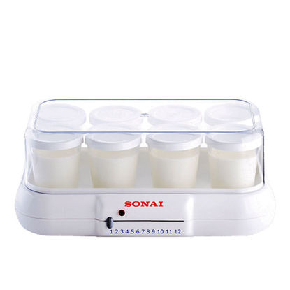 Sonai Yogurt Maker 8 Cups 10 Watt Light Indicator White - MAR-1008