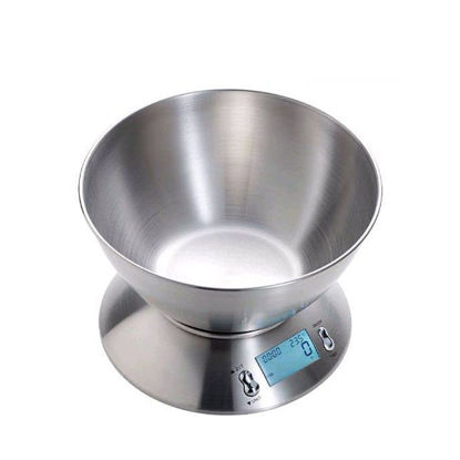 Picture of Camry Kitchen Scale 5 KG Digital Stainless Steel  - EK4150