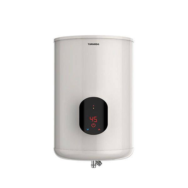 TORNADO Electric Water Heater 55 Liter, Digital, Off White - EWH-S55CSE-F