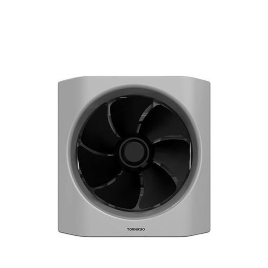 TORNADO Kitchen Ventilating Fan 20 cm Size 25×25 cm, Black x Grey - TVH-20BG