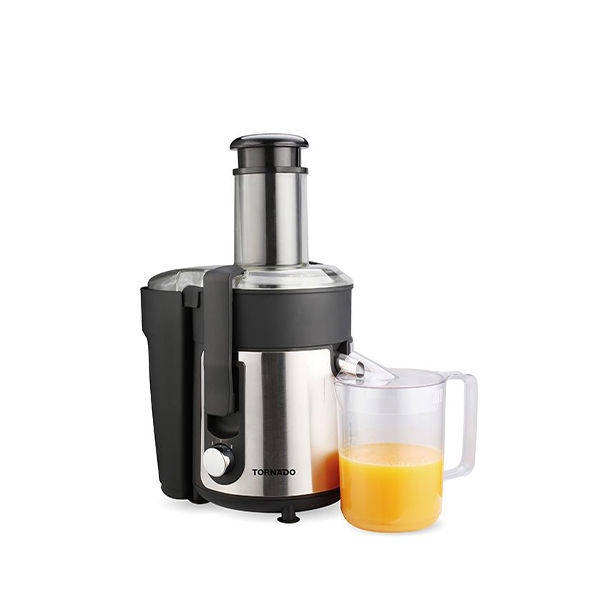TORNADO Fruit Juicer 800 Watt, Stainless Steel, Black x Silver - CJ-800T