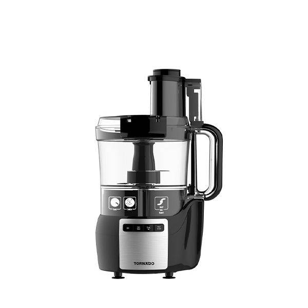 TORNADO Food Processor 450 Watt, 1.5 Liter Bowl, Black - FP-450T