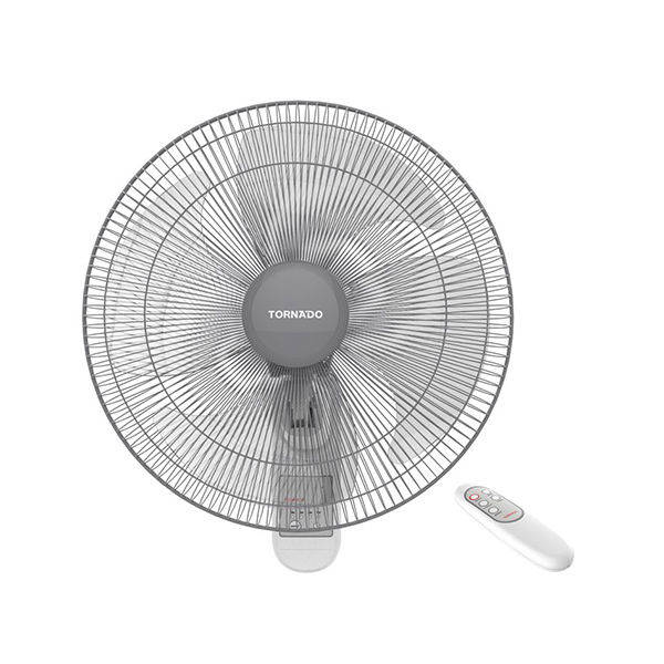 TORNADO Wall Fan 16 Inch, 4 Blades, Remote, White - TWF-30