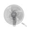 TORNADO Wall Fan 16 Inch, 4 Blades, Remote, White - TWF-30