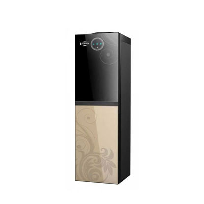 Bergen Water Dispenser Hot & Cold With Refrigerator Black / Gold - BYB538 Gold