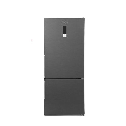 White Point Refrigerator With Bottom Freezer 412 Liters Digital Screen Black - WPRC 462 DB