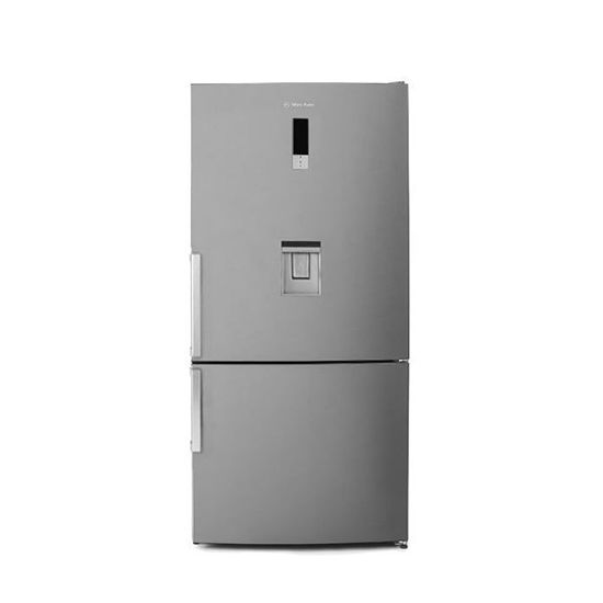 White Point Refrigerator With Bottom Freezer 562 Liters Water Dispenser Digital Screen Stainless - WPRC 653 DWDX