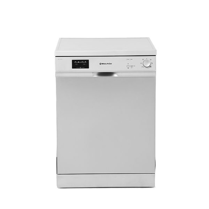 White Point Dishwasher 13 Settings 6 Programs With Digital Screen & Half Load In Silver Color - WPD136HDS